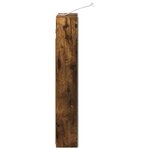 vidaXL Armoire Miroir de Salle de Bain Chêne fumé 40 x 10 5 x 60 5 cm