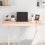vidaXL Dessus de table bois chêne massif non traité bordure assortie