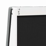 vidaXL Tête de lit capitonnée Gris clair 135 cm Pin massif