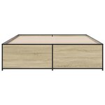 vidaXL Cadre de lit sans matelas chêne sonoma 140x200 cm