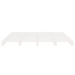 vidaXL Cadre de lit sans matelas blanc 160x200 cm bois de pin massif