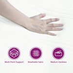 vidaXL Lit à ressorts avec matelas Taupe 140 x 200 cm tissu