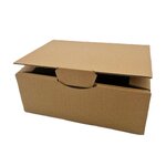 Lot de 150 boites postales à tirettes marrons : 240 x 170 x 50 mm petite cannelure