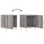 vidaXL Table de chevet sonoma gris 40x40x50 cm bois d'ingénierie