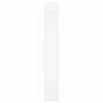 vidaXL Meuble à chaussures avec miroir 3 couches Blanc brillant 63 x 17 x 102 5 cm