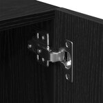 vidaXL Table de chevet Chêne noir cm Bois d'ingénierie