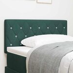 vidaXL Tête de Lit en Velours Argyle Vert foncé 100 cm Velours