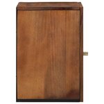 vidaXL Armoire murale de salle de bain marron miel 38 x 33 x 48 cm