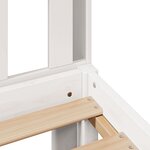 vidaXL Lit bibliothèque sans matelas blanc 75x190cm bois de pin massif