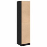 vidaXL Cabinet de Pharmacie Chêne noir 40 x 41 x 174.5 cm