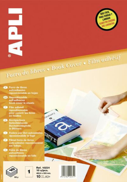 Couvre-livres repositionnable A3+ 10 pièces
