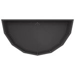 vidaXL Jardinière Noir 90 x 45 x 35 cm Acier