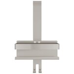 vidaXL Support de douche suspendu acier inoxydable 304 brossé