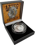Pièce de monnaie en Argent 2 Dollars g 31.1 (1 oz) Millésime 2025 AZTEC EMPEROR CUAUHTÉMOC