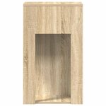 vidaXL Support de tour d'ordinateur et tiroir chêne sonoma 30x44x74 cm