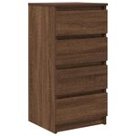 vidaXL Buffet chêne marron 37 5x35x76 cm bois d'ingénierie