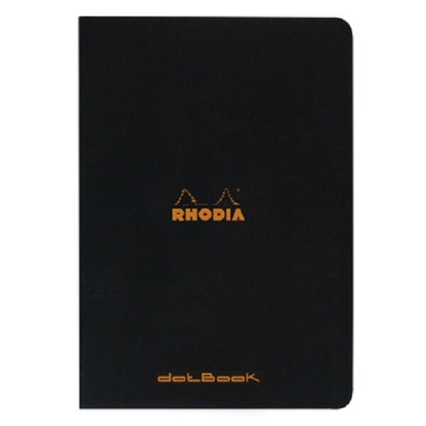 Cahier Piqué noir - A4 21x29,7- Pointillés Dot - 96 pages