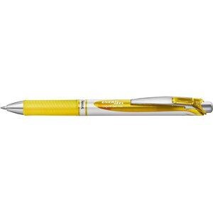 Stylo roller encre gel Energel BL77  jaune PENTEL