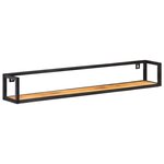 vidaXL Étagères murales 2 Pièces 120 cm Bois d'acacia massif