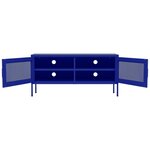 vidaXL Meuble TV Bleu marine 105x35x50 cm Acier