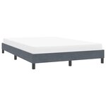 vidaXL Cadre de lit sans matelas gris foncé 160x210 cm velours
