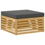 vidaXL Ensemble de canapés d'extérieur 7 pc Blanc et anthracite