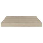 vidaXL Étagères murales flottantes 4 Pièces chêne 50x23x3 8 cm MDF