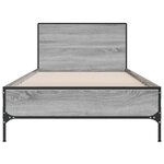 vidaXL Cadre de lit sans matelas sonoma gris 75x190 cm