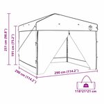 vidaXL Tente à auvent pop-up Bleu 300 x 300 cm tissu