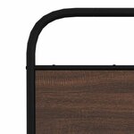 vidaXL Cadre de lit sans matelas 140x200 cm chêne marron