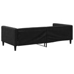 vidaXL Lit de repos sans matelas noir 100x200 cm tissu
