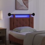 vidaXL Tête de lit suspendue Brun Brillant PU antique
