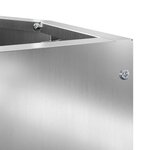 vidaXL Jardinière d'Angle Argent 30 x 30 x 50 cm Acier galvanisé