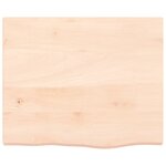 vidaXL Étagère murale 60x50x(2-4) cm bois de chêne massif non traité