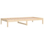 vidaXL Lit de jour 90x190 cm Simple Bois de pin massif