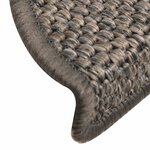 vidaXL Tapis d'escalier autocollants aspect sisal 15 Pièces 56x17x3 cm
