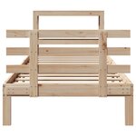 vidaXL Cadre de lit avec tête de lit sans matelas 90x200 cm