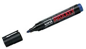 Marqueur PROCKEY PM122 Pointe conique moyenne 1 8 - 2 2mm Bleu UNI-BALL