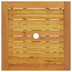 vidaXL Ensemble bistro pliant 3 Pièces Marron Bois d'acacia massif