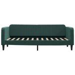 vidaXL Lit de jour avec matelas vert foncé 80x200 cm velours