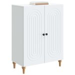 vidaXL Buffet Blanc 66 x 34 5 x 90 cm Bois d'ingénierie
