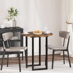 vidaXL Plateau de table Chêne fumé 70 x 70 x 1.5 cm Bois d'ingénierie