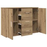 vidaXL Buffet chêne artisanal 90x29 5x65 cm bois d'ingénierie