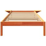 vidaXL Cadre de lit avec tables de chevet Marron 100 x 200 cm