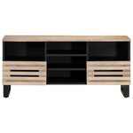 vidaXL Meuble TV 100x34x46 cm bois massif de manguier