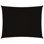 vidaXL Voile de parasol tissu oxford rectangulaire 3 5x5 m noir