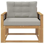 vidaXL Sofa de milieu extérieur Polyester Blanc