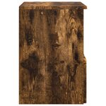 vidaXL Armoire de salle de bain Chêne fumé 30 x 35 x 50 cm