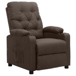 vidaXL Fauteuil Marron Tissu