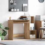 vidaXL Bureau Chêne artisanal 106 x 40 x 88.5 cm Bois d'ingénierie